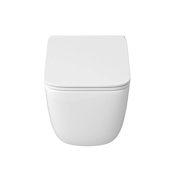 Унитаз подвесной Grossman GR-4409SQ белый, безободковый, с крышкой микролифт, слив торнадо купить в интернет-магазине Sanbest