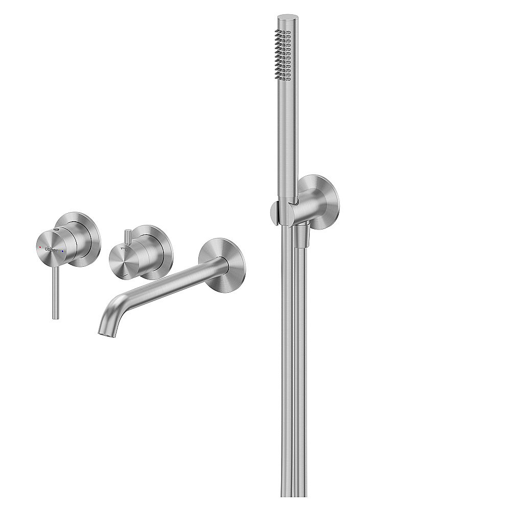 Смеситель для ванны Abber Wasser Kreis 316 AF8130BST сталь брашированная купить в интернет-магазине сантехники Sanbest