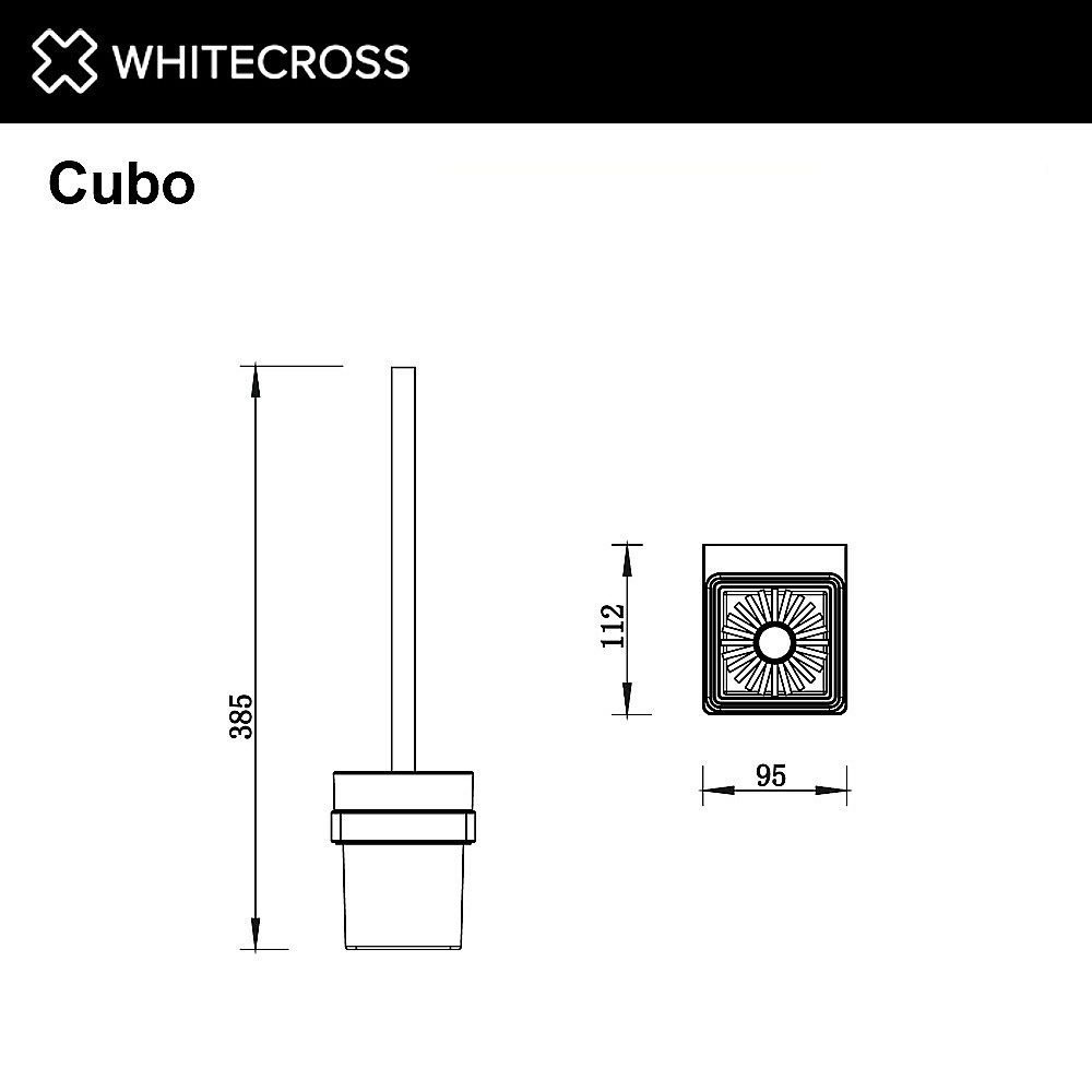 Ершик для унитаза WhiteCross Cubo CU2470CR хром купить в интернет-магазине сантехники Sanbest