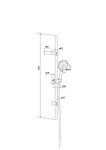 Душевой гарнитур RedBlu by Damixa Origin One 918100000 купить в интернет-магазине сантехники Sanbest