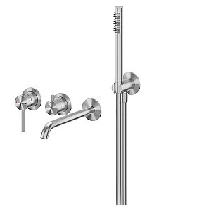 Смеситель для ванны Abber Wasser Kreis 316 AF8130BST сталь брашированная купить в интернет-магазине сантехники Sanbest