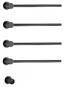 Полотенцесушитель электрический встраиваемый WONZON & WOGHAND HAMBURG, Темный графит (WW-AL314-GM) купить в интернет-магазине сантехники Sanbest