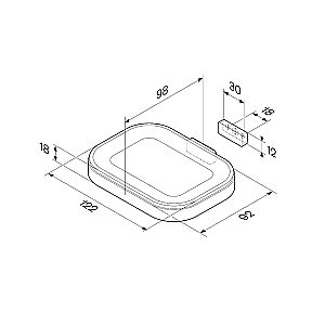 Мыльница AM.PM Func A8F34222 черный матовый купить в интернет-магазине сантехники Sanbest