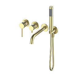 Смеитель для ванны Oliveeka Y OL-889017-BG золото матовое купить в интернет-магазине сантехники Sanbest