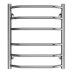 Полотенцесушитель водяной Azario RAVENNA П6 500х600 AZ07156 хром купить в интернет-магазине сантехники Sanbest