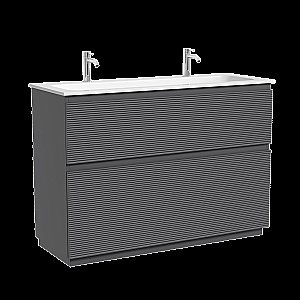 Тумба с раковиной Sancos FOLK Floor FL120FGS/CN7016 120 Grey soft для ванной в интернет-магазине Sanbest