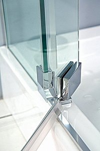 Душевой уголок Cezares Slider 80х80 SLIDER-AH-1-90-70/80-GRIGIO-NERO стекло серое тонированное/профиль черный матовый купить в интернет-магазине Sanbest