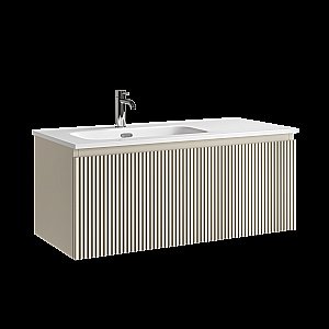 Тумба с раковиной Sancos Snob R 1.0 SNR1.0100LCE/SNR1.0100RCE Beige Soft для ванной в интернет-магазине Sanbest