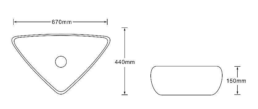 Раковина накладная SantiLine 67 SL-7031 черный мрамор купить в интернет-магазине Sanbest