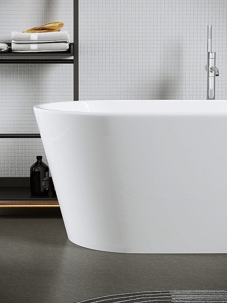 Акриловая ванна Sancos Mimi 170х80 FB01 белая купить в интернет-магазине Sanbest