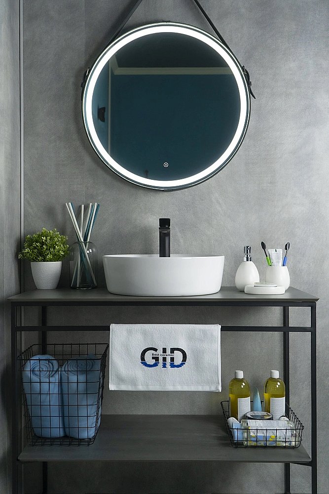 Раковина накладная Gid Esfera 44 D1306 51181 белая купить в интернет-магазине Sanbest