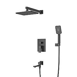 Душевая система Cezares SLIDER-VDSET-NOP черный матовый купить в интернет-магазине сантехники Sanbest