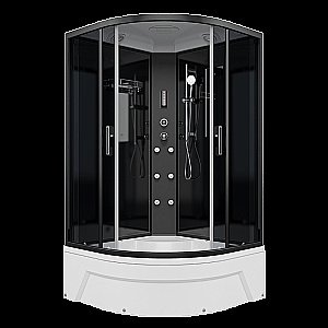 Душевая кабина Alex Baitler 120х120 ER5720TB4 стекло тонированное/профиль черный матовый купить в интернет-магазине Sanbest