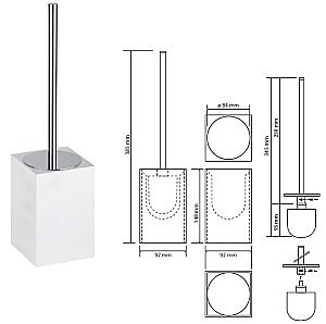 Ёршик напольный Bemeta Gamma 145713314 белый купить в интернет-магазине сантехники Sanbest
