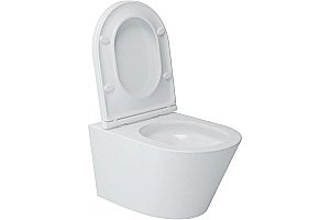 Унитаз подвесной Art&Max BARI AM822-V/SC белый, с сиденьем микролифт, безободковый купить в интернет-магазине Sanbest