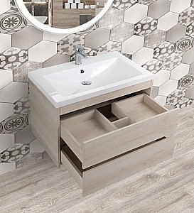 Тумба с раковиной Art&Max Family 58 Сканди 2 ящика для ванной в интернет-магазине Sanbest