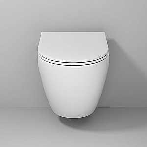 Унитаз подвесной Niagara Vista NG-9301 белый, с крышкой микролифт, безободковый купить в интернет-магазине Sanbest