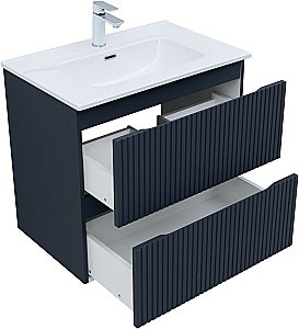 Тумба с раковиной Aquanet Джейн (Flat) 335428/330430 70 маренго для ванной в интернет-магазине Sanbest