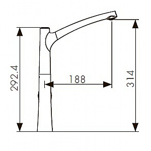 Смеситель для кухни Kaiser Stick 49144 купить в интернет-магазине сантехники Sanbest
