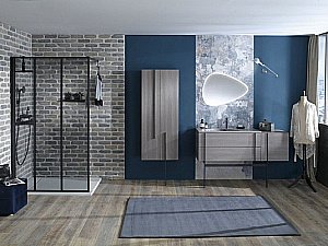 Душевое ограждение Jacob Delafon Nouvelle Vague 120 стекло тонированое/профиль черный купить в интернет-магазине Sanbest