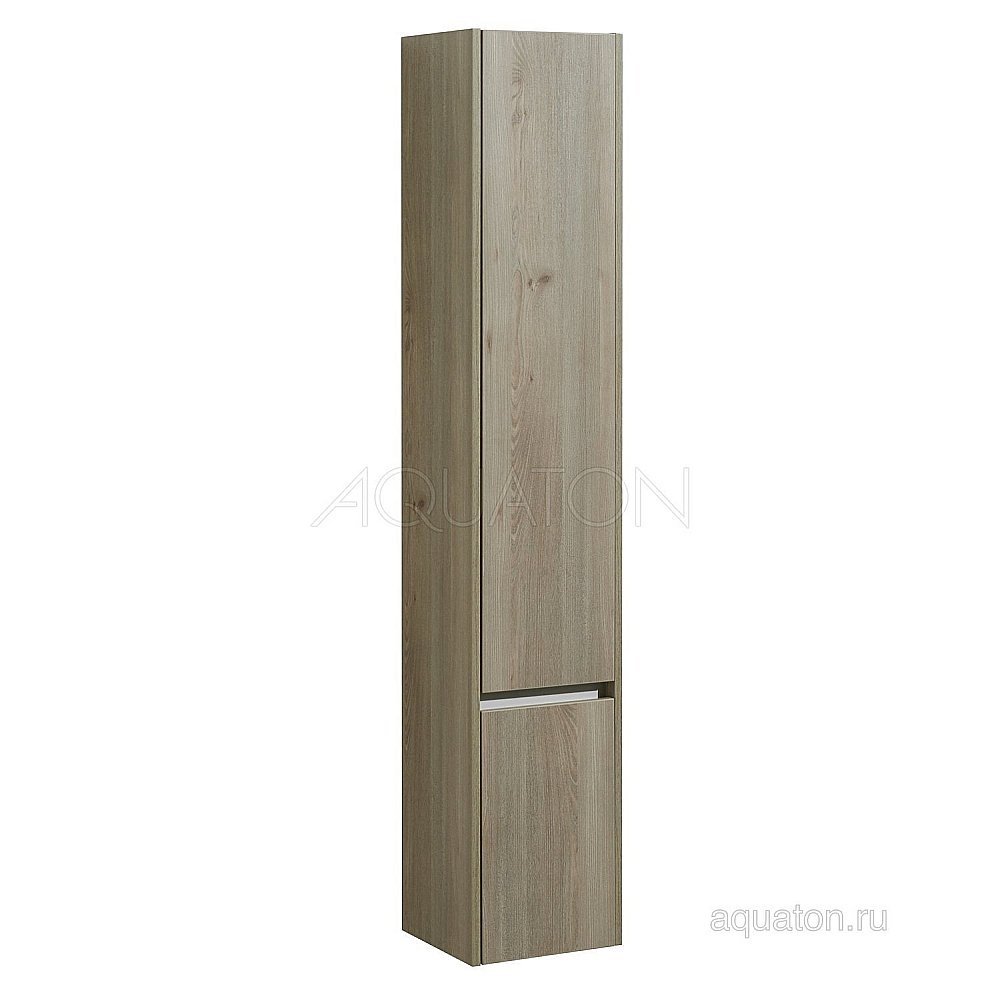 Пенал Акватон Стоун светлое дерево для ванной в интернет-магазине сантехники Sanbest