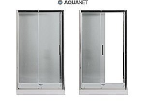 Душевой уголок Aquanet Delta NPE1131 150x80 стекло прозрачное/профиль хром купить в интернет-магазине Sanbest