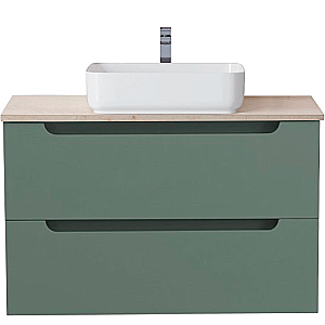 Тумба с раковиной и столещницей BelBagno 90 ETNA-900-2C-SO-VO+KEP-90-MCO еловая матовая для ванной в интернет-магазине Sanbest