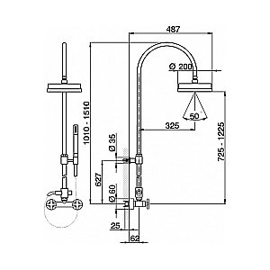 Душевая система Cisal BARCELONA QUAD BQ00405121 хром купить в интернет-магазине сантехники Sanbest