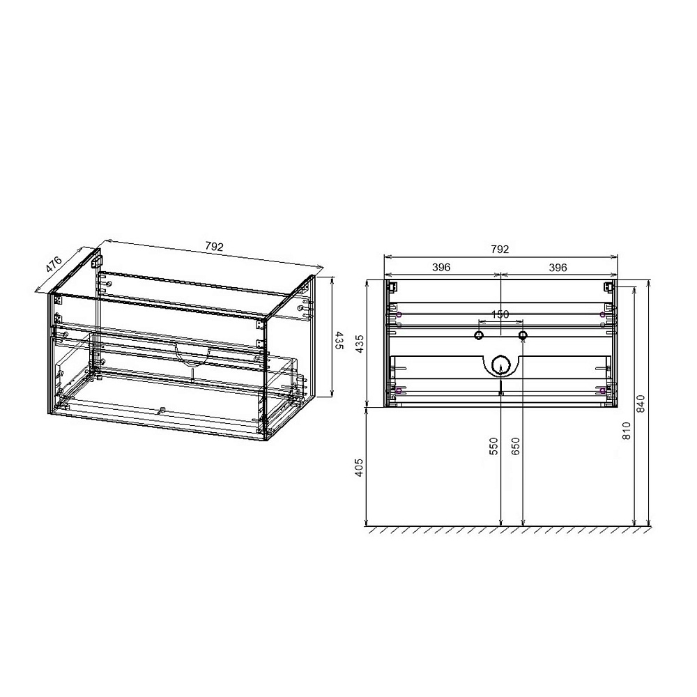 Тумба с раковиной Vincea Chiara 80 T.Oak для ванной в интернет-магазине Sanbest