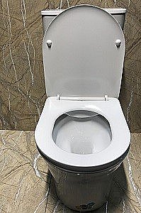 Унитаз напольный CeramaLux 1219A белый, безободковый, с бачком, с крышкой микролифт купить в интернет-магазине Sanbest