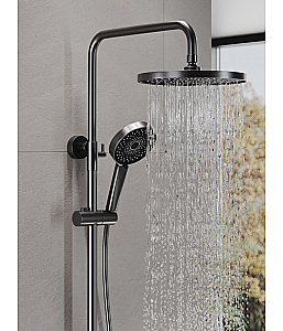 Душевая система Agger Sweet A2793355 оружейная сталь матовая купить в интернет-магазине сантехники Sanbest