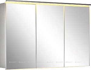 Зеркальный шкаф De Aqua Алюминиум 261755 120 серебро купить в интернет-магазине сантехники Sanbest