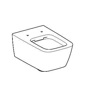 Унитаз подвесной Geberit iCon Square 201950000 белый, безободковый купить в интернет-магазине Sanbest