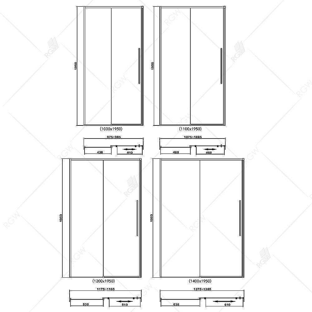 Душевая дверь RGW Stilvoll SV-12 140 купить в интернет-магазине Sanbest