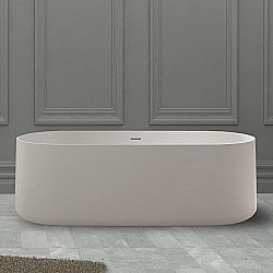 Ванна из искусственного камня ABBER Stein AS9607 170х75 белая матовая купить в интернет-магазине Sanbest