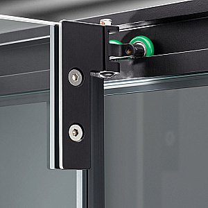 Душевой уголок Vincea Stile VSS-2ST9090CLB 90x90 стекло прозрачное/профиль черный купить в интернет-магазине Sanbest