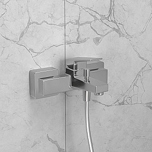 Смеситель для ванны VitrA Minimax Square A43520EXP хром купить в интернет-магазине сантехники Sanbest