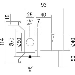 Дивертор Cisal Xion XI000200D1 для смесителя в интернет-магазине сантехники Sanbest