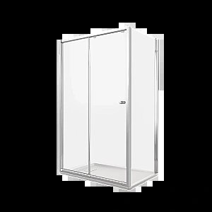 Душевой уголок Good Door Lira WTW+SP 130х100 стекло прозрачное/профиль хром купить в интернет-магазине Sanbest