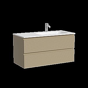 Тумба с раковиной Sancos FOLK FL100RCP/CN7015 100 капучино для ванной в интернет-магазине Sanbest