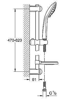 Душевая гарнитура GROHE Euphoria 27231 001 купить в интернет-магазине сантехники Sanbest
