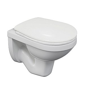 Унитаз подвесной BERGES GAMMA 081115 с крышкой микролифт, белый купить в интернет-магазине Sanbest