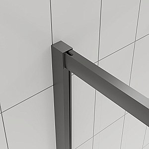 Душевой уголок Veconi Evo E3-GR-11090-01-C9 110х90 стекло прозрачное/профиль брашированный графит купить в интернет-магазине Sanbest