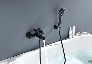 Смеситель для ванны Aquatek Оберон AQ1249MB черный матовый купить в интернет-магазине сантехники Sanbest