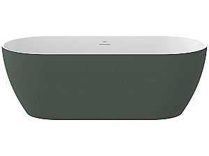 Ванна акриловая Ravak FREEDOM O TEC 170х77 CD11200000 серо-зеленая/слив-перелив белый купить в интернет-магазине Sanbest