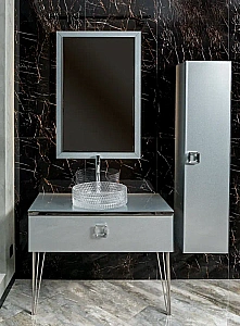 Зеркало Armadi Art Lucido Dolce 567-SL 105 серебро в ванную от интернет-магазине сантехники Sanbest