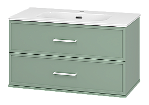 Тумба с раковиной подвесная Brevita Верде 90 Ver-09090-0102Я зеленая для ванной в интернет-магазине Sanbest