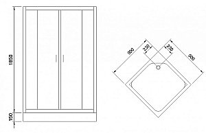 Душевой уголок Royal Bath RB90HP-C 90х90 матовый купить в интернет-магазине Sanbest
