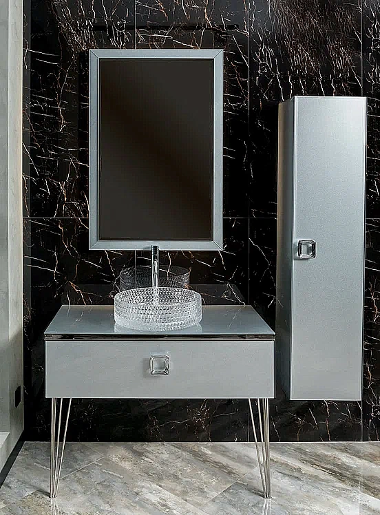 Зеркало Armadi Art Lucido Dolce 567-SL 105 серебро в ванную от интернет-магазине сантехники Sanbest