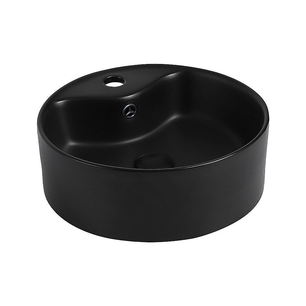 Раковина накладная ABBER Bequem AC2104MB черная матовая купить в интернет-магазине Sanbest
